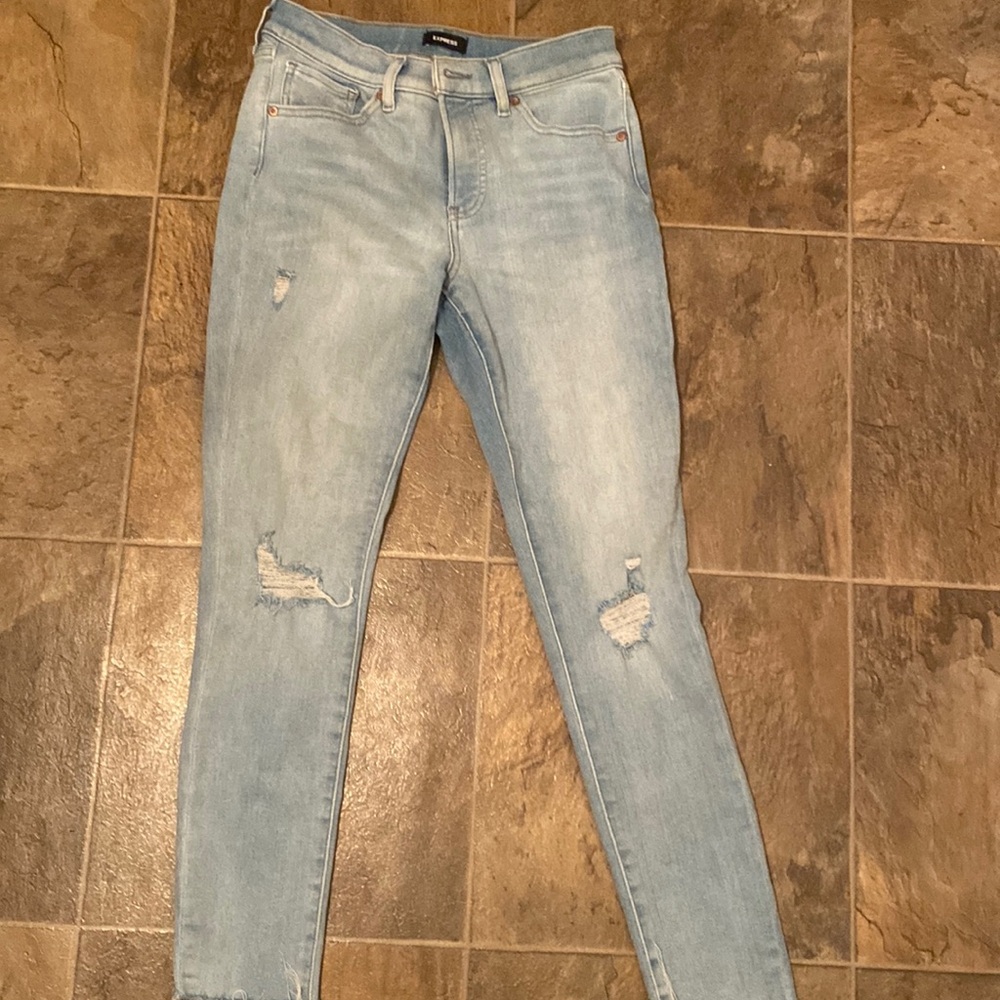 Express mid rise jeans